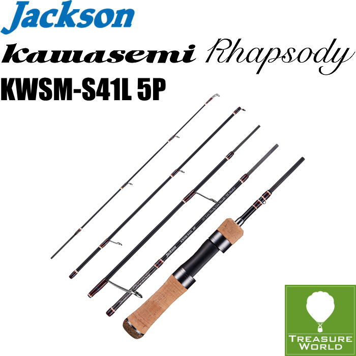 ●2023 Model●★即納★Jackson (ジャクソン)Kawasemi Rhapsody(カワセミラプソディ)KWSM-S41L 5P【トラウトロッド】【パックロッド】【スピニングモデル】〔分類：ルアーフィッシング〕