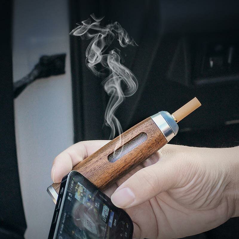 携帯灰皿 アルミ合金 防風 スライド式 ポータブル 灰皿 軽量 取り外し可能 衛生的 携帯便利 旅行 アウトドア 喫煙グッズ ケース