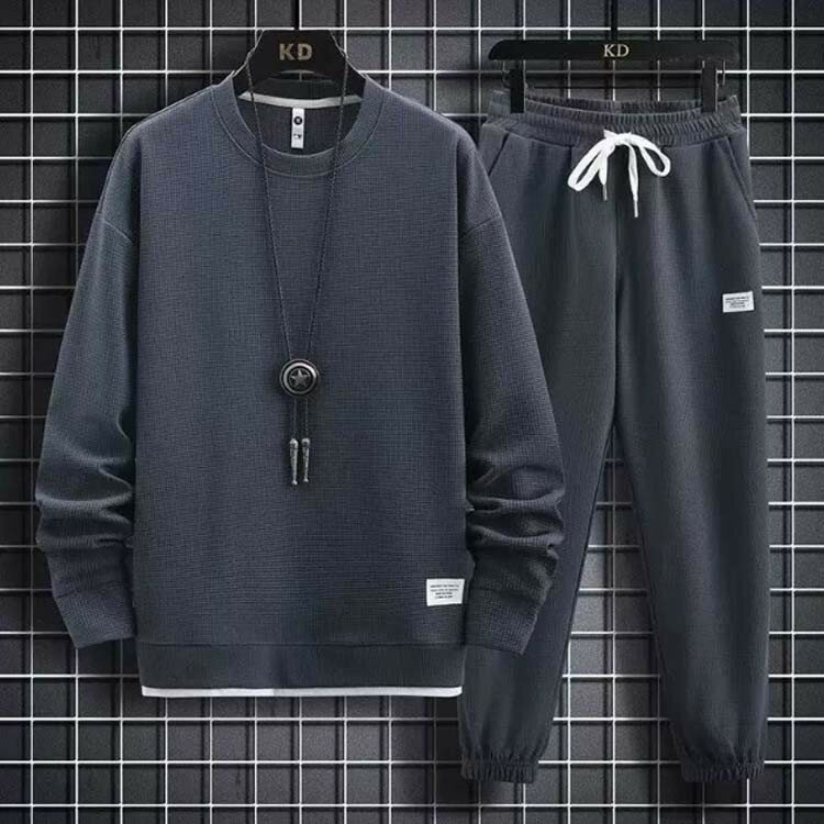 メンズ長袖パジャマセット スウェット素材 柔ら...の紹介画像2