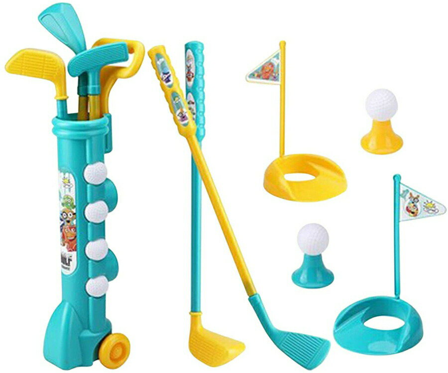 ゴルフ おもちゃ セット 子供用 キッズゴルフプレイセット ゴルフボールゲーム プラスチック 屋内 屋外 運動玩具 練習 レジャー ファミリースポーツ ミニゴル...