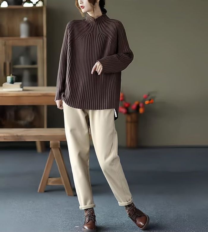 裏起毛パンツ レディース 秋冬用 防寒ストレッ...の紹介画像2