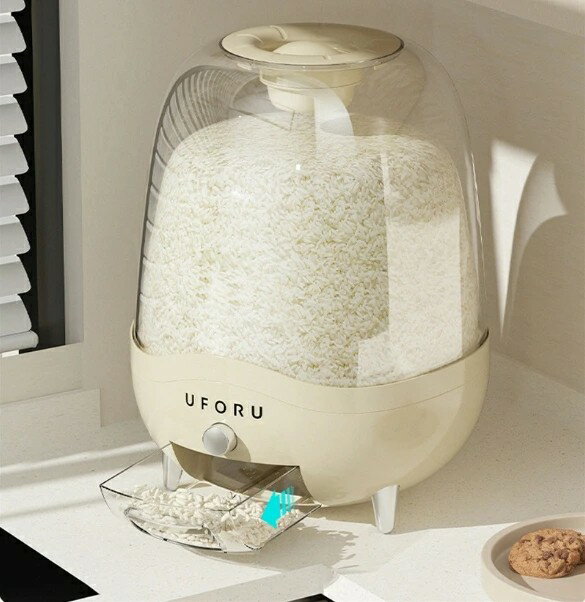 米びつ 10kg 大容量 お米収納 保存容器 キッチン収納 プラスチック製 大豆 小豆 五穀 ドッグフード キャットフード ストッカー キッチン用品 全2色