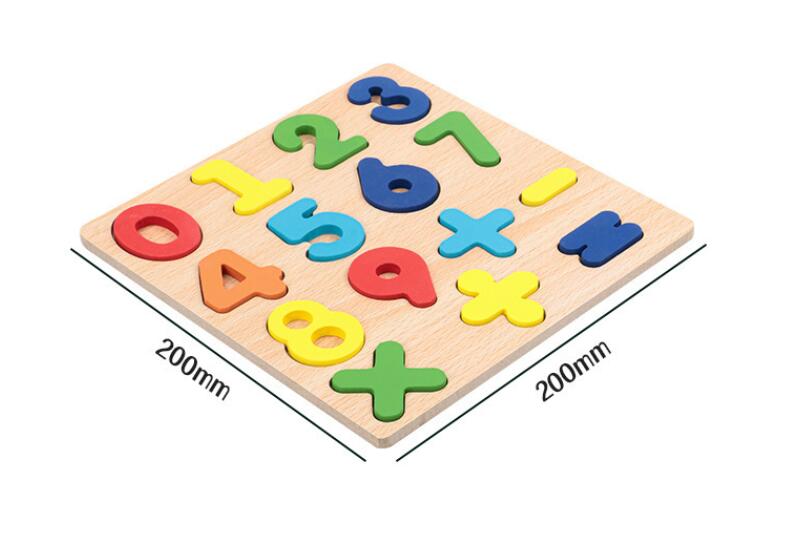 子供の 123 ABC 木のパズル 木製パズル 型はめパズル 知育パズル 算数パズル 英語パズル アルファベットパズル 木のおもちゃ 2