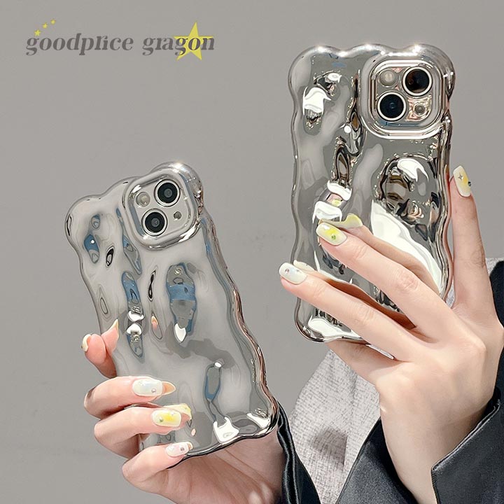 乐天商城 - iPhone17eケース iphone16ケース iphone15ケース スマホケース アイフォンケース iPhone12 iPhone13 iPhone14 iPhone15 Pro Max ケース アイフォン15ケース シルバー メタル メタリック でこぼこ 凸凹 韓国 キラキラ 光沢 おしゃれ