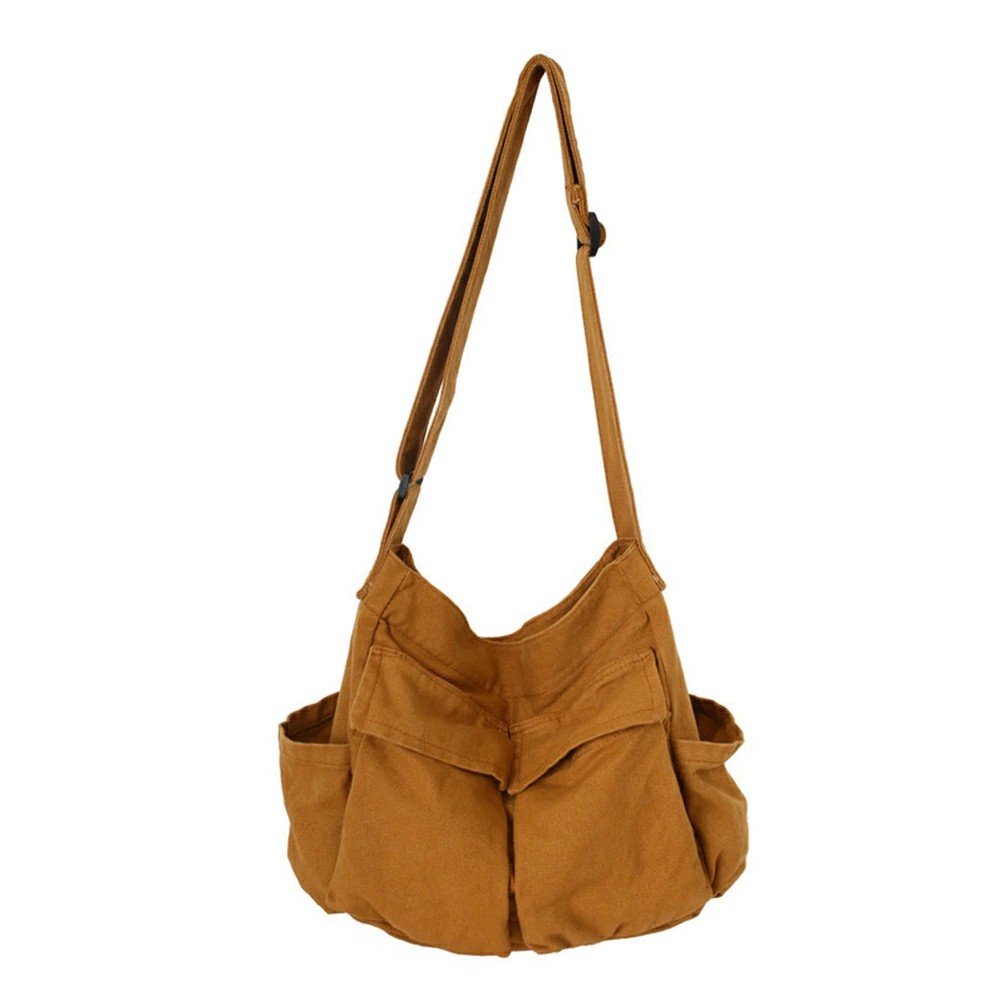 Mother'S Bags - トートバッグ レディース キャンバス A4 横 大容量 肩掛け バッグ 無地 仕切り ショルダーバッグ ファスナー付き キャンバスバッグ 長さ調整可能 通学 通勤 メンズ レディース
