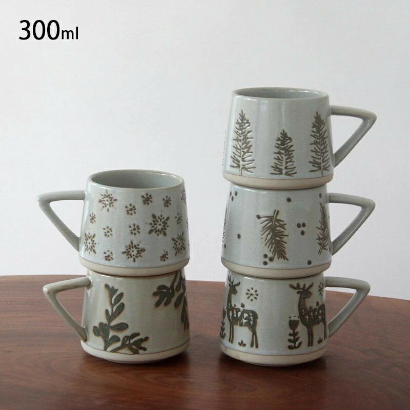樂天商城 - コーヒーカップ コップ ティーカップ 300ml コーヒーマグカップ 洋食器 マルチカップ カフェオレ モダン おしゃれ 紅茶 カップ カフェ風 おうち カフェ シンプル 電子レンジ 食洗機対応 クリスマス系列 マグカップ 磁器