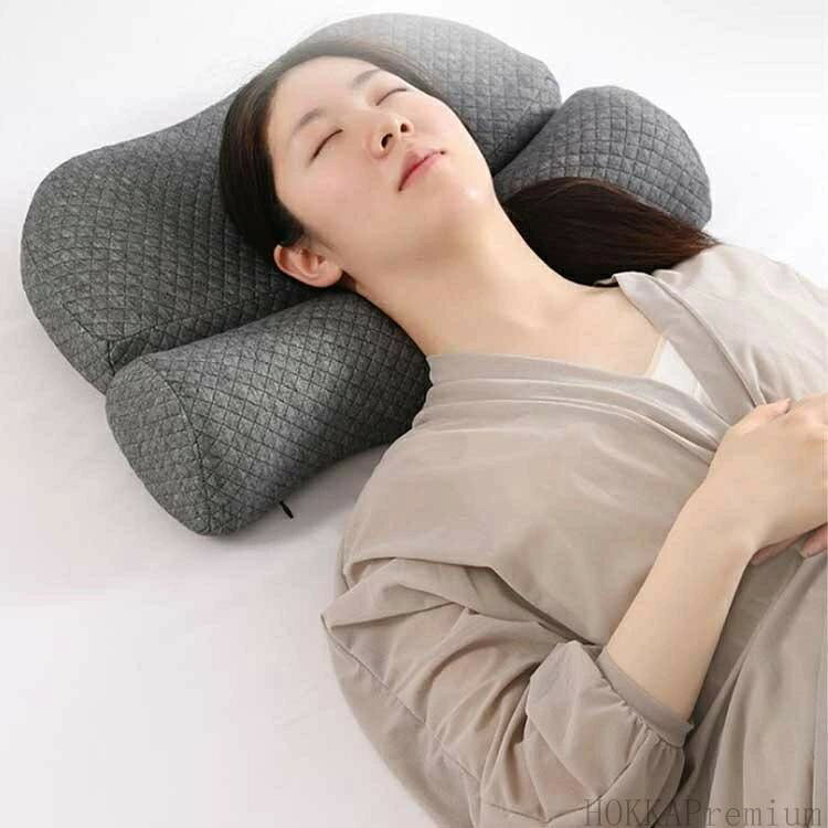 健康枕 頚椎牽引枕 横向き 頚椎 ケア枕 52*35cm 健康グッズ 頸椎枕 首ストレッチ 人間工学 ストレートネック枕 低 [2]