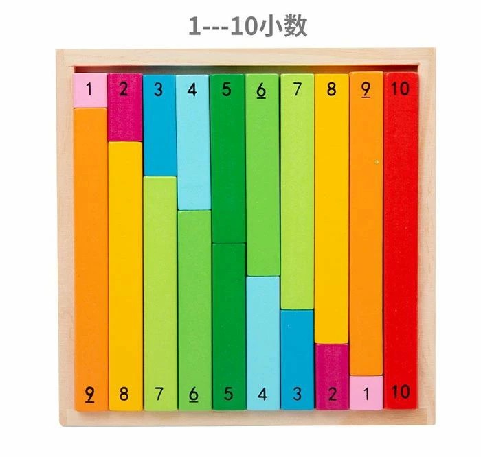 木製 分数 オモチャ 玩具 小学生 パズル カラフル 子供 知育玩具 ブロック 数学 遊...