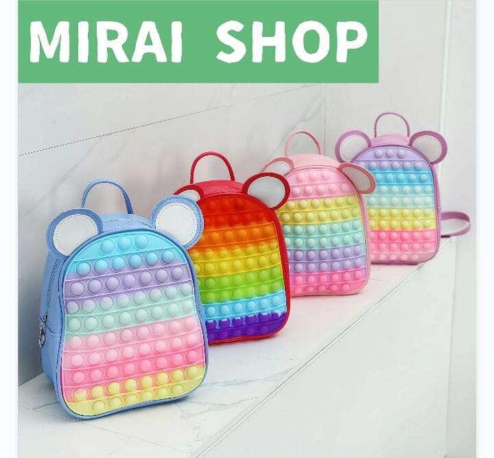 4色 ュック バックパック プッシュポップ レデ プッシュ ポップ バブル ポップイット ィース ビジネスリュック レジャーパック ストレス解消グッズ プッシュ 旅行 防撥水 通勤 通学 学生用 tree0205-10011752 こうてん 楽天市場店 パッケージ画像