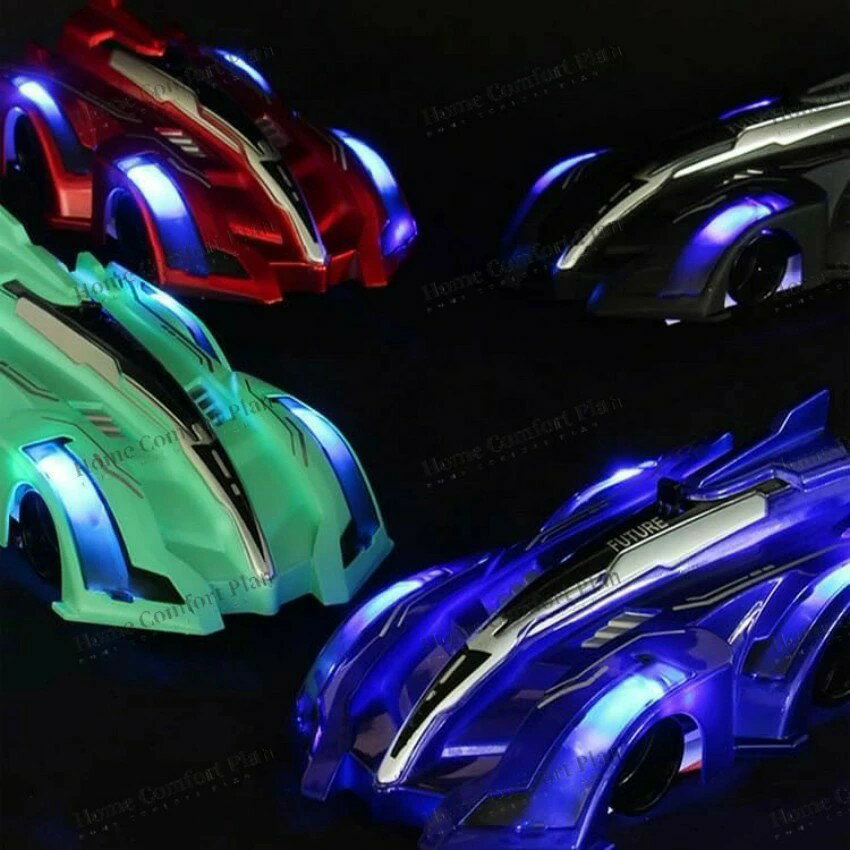 こうてん 楽天市場店のエアロブレイク 壁も天井も走破 ラジコン ラジコンカー 車 子供向け 壁 壁を走る 壁を登るラジコンカー床 激走カー 360°回転 電動RCカー 車おもちゃ USB充電クライミングカー LEDライト付き内蔵式バッテリー｜アングル2