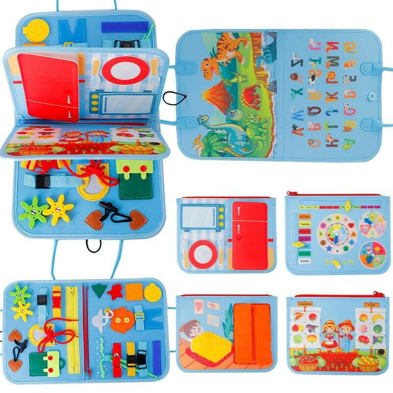 Customs and Ettiquette - モンテッソーリ 玩具 ビジーボード 子供 玩具 おもちゃ 指先の知育 赤ちゃん 知育玩具 幼児 玩具 手遊び 絵本 2歳 布絵本 ハロウィン クリスマスプレゼント toys 0歳1歳2歳3歳4歳5歳 おもちゃ 誕生日 女の子 男の子 プレゼント ランキング