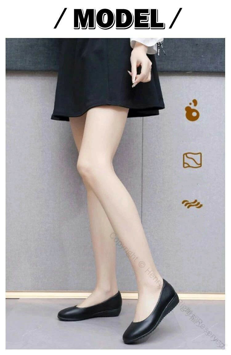 ビジネス ブラックパンプス フラットシューズ 柔らかい靴 痛くないパンプス 立ち仕事 パンプス 通勤靴 就活シューズ リクルートパンプス 仕事用パンプス レディースフォーマル オフィスシューズ 面接靴 冠婚葬祭 シンプルパンプス 疲れないパンプス 快適パンプス tree0205-10013940 こうてん 楽天市場店 サンプル画像3