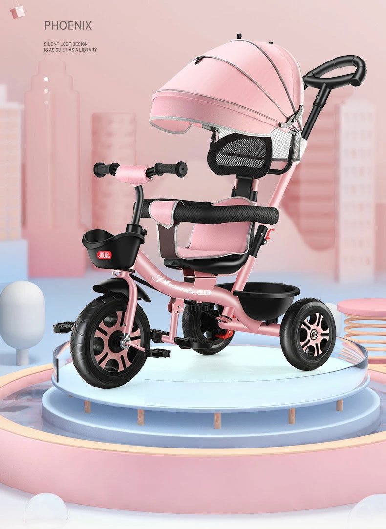 子供用三輪車 ベビーカー こども自転車 1歳から8歳まで ペダル付き 押し棒付き ペダル付き コントロールバー付き サンシェード 超軽量 機能満載 三輪車 おもちゃ 乗用玩具 キッズプレゼント