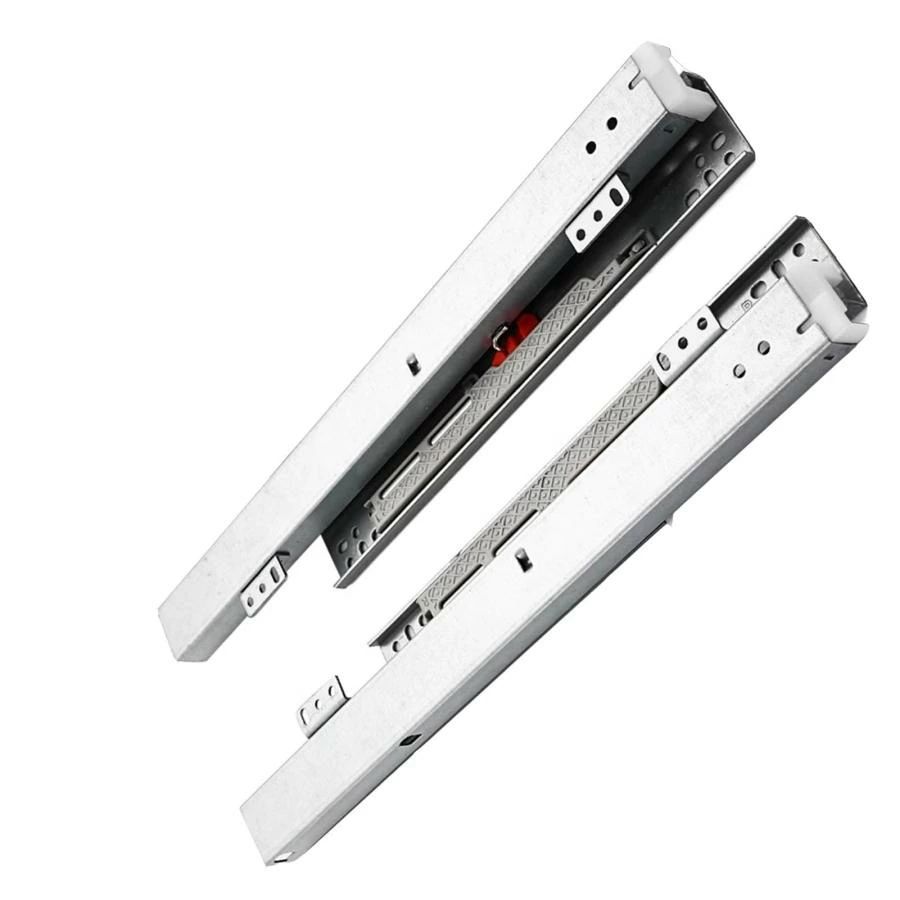 Rakuten - スライドレール 底引き、スライドレール 底付けタイプ、3段引き、 200/250/300/350/400/450/500/550/600 mm ソフトクローズ、高耐久引き出し レール