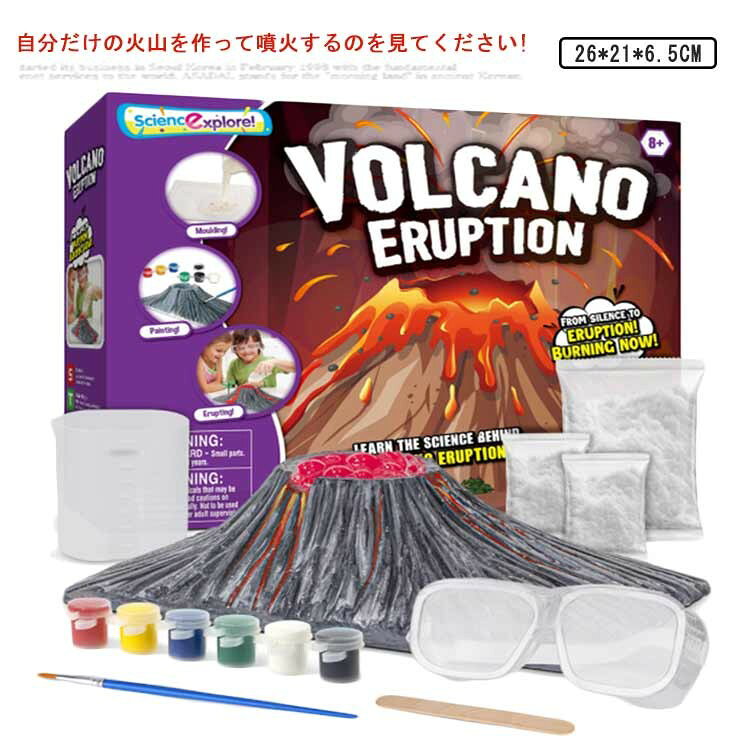 実験セット 科学実験キット 学習教材 自由研究 火山活動 プレゼント 子供用 実験玩具 理科教材 火山噴火モデル 実験道具 教師用品 夏休み研究 自主学習 科学玩具 子供のおもちゃ