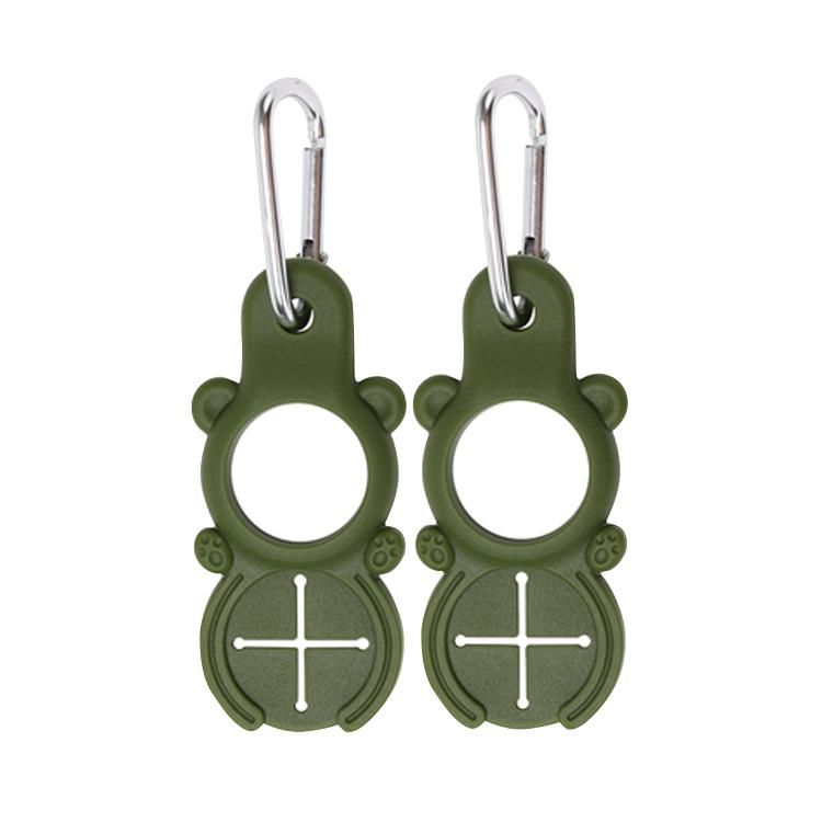 ペットボトル ホルダー タオルホルダー カラビナ タオル アウトドア キャンプ 登山 レジャー かわいい ..