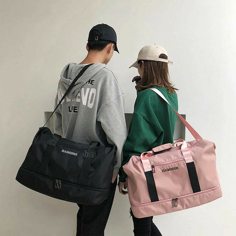 Rakuten - 旅行バッグ スポーツバッグ ヨガバッグ レディース 手提げバッグ ショルダーバッグ 斜めがけバッグ オシャレ 4色 メンズ 大きいサイズ 鞄