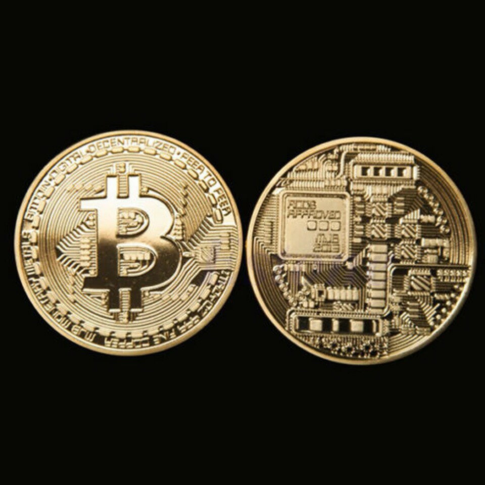 金属製 ビットコインデザインマーカーBITCOIN 買い取り ゴールド １０枚セット 仮想通貨 金運アップ ビットコイン
