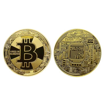 新　ビットコイン　ゴールド　bit coin　仮想通貨　メダル　金　プラスチックケース付き