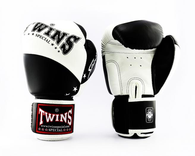 TWINS SPECIAL ボクシンググローブ 14oz 白 黒/ボクシング/ムエタイ/グローブ/キック/フィットネス/本革製/ツインズ