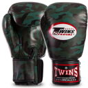 TWINS 迷彩 グローブ 8oz 10oz 12oz ダークグリーン 正規品 キックボクシング ムエタイ 空手 ボクシング テコンドー 総合格闘技 PUれざ