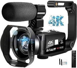 ӥǥ4K ǥӥǥ YouTube48MP 16ܥǥ륺Wi-Fiǽ ӥ饤 դޥ 360 IR뵡ǽ ͽХåƥ꡼ å˥ ֥ ץ ϥɥ륰å ܸ쥷ƥ+