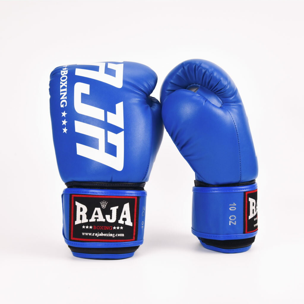 RAJA グローブ　キックボクシング　ボクシング　総合格闘技　テコンドー　空手　トレーニング　青　ブルー　8oz 10oz 12oz 14oz 16oz