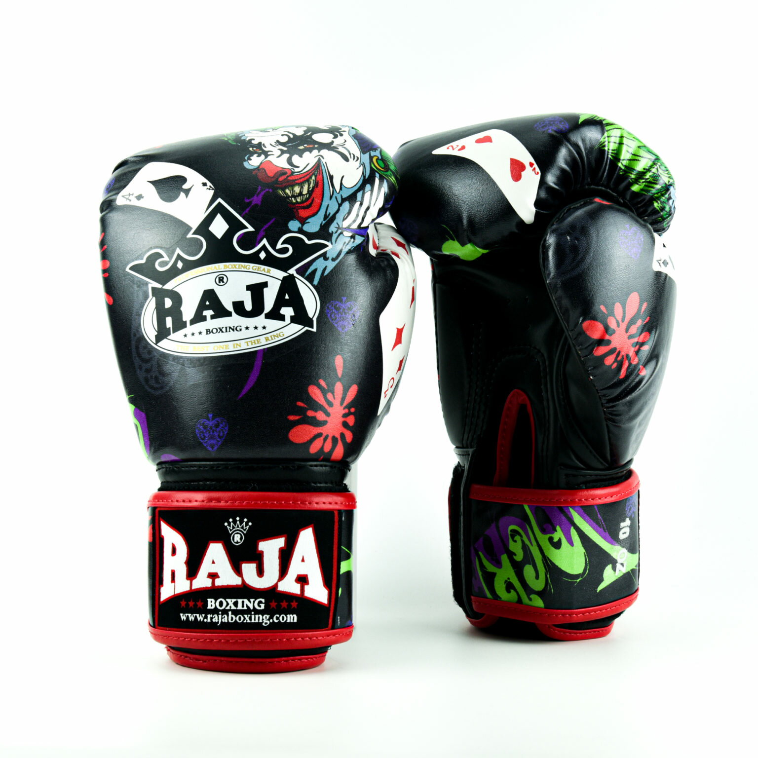 RAJA グローブ　キックボクシング　ボクシング　総合格闘技　テコンドー　空手　トレーニング　ブラック　黒　8oz 10oz 12oz 14oz 16oz