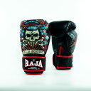 RAJA グローブ キックボクシング ボクシング 総合格闘技 テコンドー 空手 トレーニング 部屋着 黒 ブラック ドクロ 8oz 10oz 12oz 14oz...