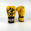 RAJA グローブ キックボクシング ボクシング 総合格闘技 テコンドー 空手 トレーニング 黄色 イエロー 8oz 10oz 12oz 14oz 16oz