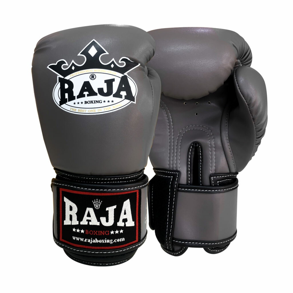 RAJA グローブ　キックボクシング　ボクシング　総合格闘技　テコンドー　空手　トレーニング　グレー　8oz 10oz 12oz 14oz 16oz