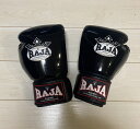 RAJA グローブ キックボクシング ボクシング 総合格闘技 テコンドー 空手 トレーニング 黒 ブラック 8oz 10oz 12oz 14oz 16oz