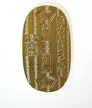 大黒天の小判【幸福と財宝をもたらすとされる福の神】【こばん】【サイズ 約3.6cm×6.3cm×0.2cm】