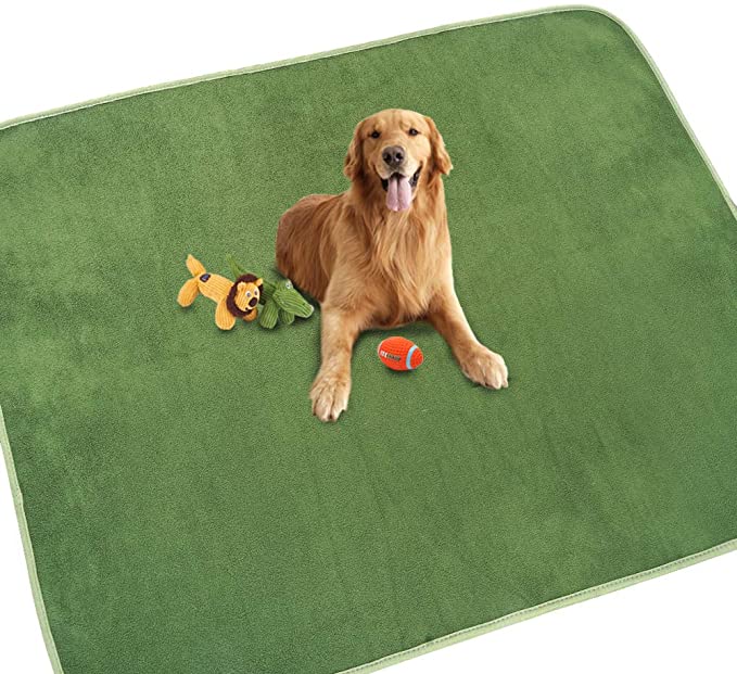 樂天商城 - 犬 猫用洗えるペットシーツ おしっこパッド ペット用 下敷き マット 速乾 滑り止め加工 介護シーツ 洗濯機で丸洗い 繰り返し利用可能（グリーン165x122cm）