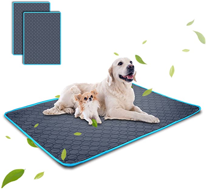 ペット用おしっこマット ペットマット トイレシート 2枚セット100 x 70cm 下敷きマット 四重構造 防水 漏れ防止 速乾 消臭 滑り止め 中型 大型 犬...