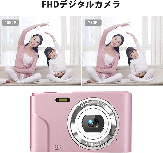 Rosdeca �ǥ����륫��� �ǥ����� ����ѥ��� HD����� 1080P 36MP 16�ܥ����� Ϣ�� ���� �������� 2.44�����IPS���� �ߥ˥���� ���å� ���� ���ƽ鿴�Ԥ�Ŭ�� �ԥ�