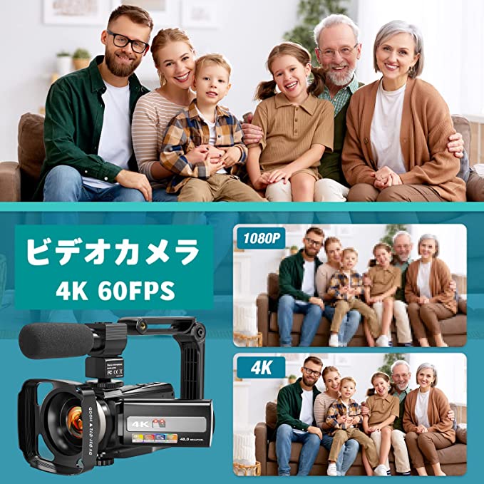 �ӥǥ������ 4K WIFI Web�����4800������60FPS 16�ܥǥ����륺���� YouTube����� vlog����� IR�ʥ��ȥӥ���� LED�饤�� �����֥���� HDMI���� 2*ͽ���Хåƥ꡼ 2.4G��⥳�� �����ޥ��� �׸��ա��� ��������ӽ��Ŵ��դ� 3.0����� ����128GB SD�������б�