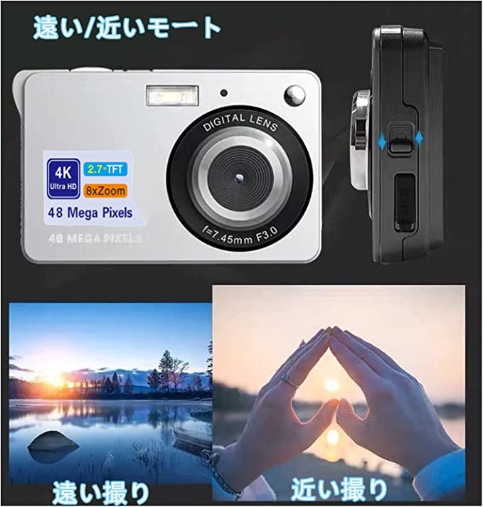 �ǥ����� �͵� ����ѥ��� �ǥ����륫��� ��ʥ⡼���դ� 2.7�����IPS�վ����� 4800�����ǿ� 4K 8�ܥ����� �ݥ��åȥ���� ���ż� �����ǥ����� �Ҷ����� �Ҥɤ��� ���å� ���� ���� ��Ƹ �ع� �̿����ƥǥ�����6Ϣ�̺���128GB��SD�������б�