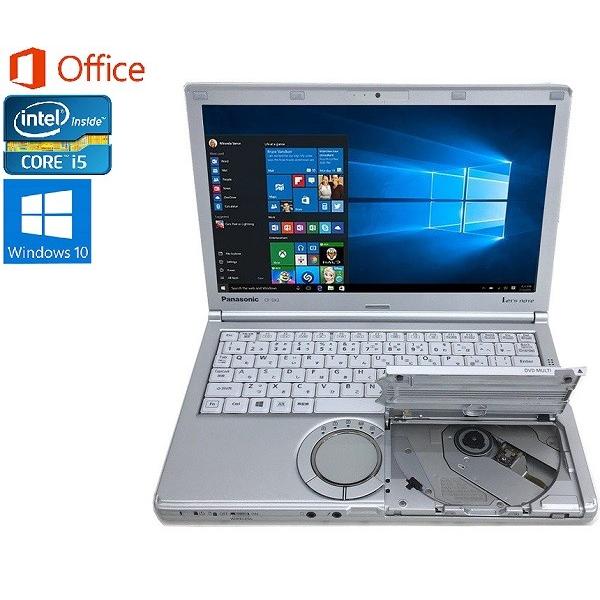 Panasonic CF-SX2/Microsoft Office 2019/Win 10/Core i5 2.6GHz/メモリー8GB/SSD 240GB/DVDスーパーマルチ/12インチHD+/無線搭載/HDMI/USB3.0/ノートパソコン