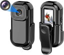 小型カメラ1080P 小型ボデイーカメラ 小型ビデオカメラ 0.96インチモニター付き 充電式 防犯カメラ 監視カメラ 長時間録画録音 動体検知 140°広角 WIFIカメラ アクションカメラ 単独録音 128GBカード対応 上書き録画 クリップ式 屋外/玄関/屋内用セキュリティ防犯