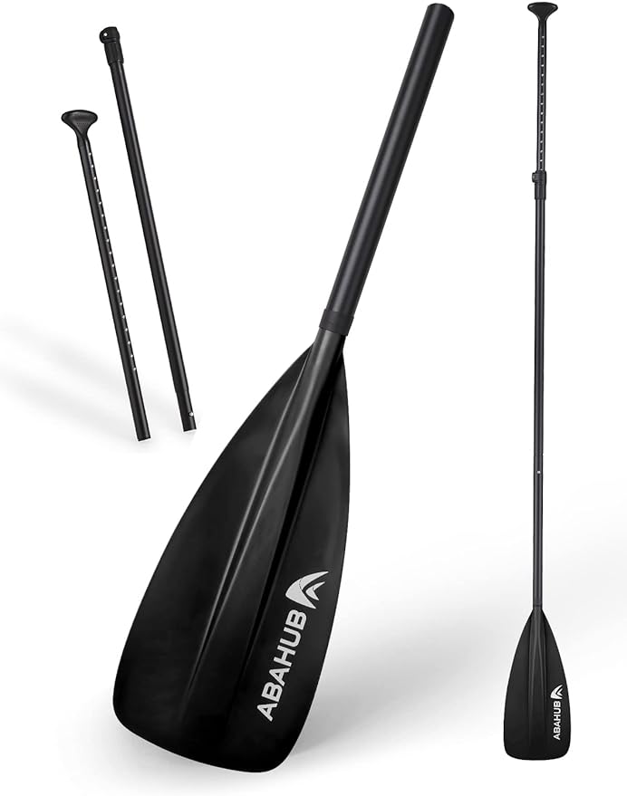 Rakuten - 3ピース SUPパドル パドルボード用 超軽量 スタンドアップパドルボード 調整可能 アルミパドル PU コーティングシャフト 172-213CM ブラック/ブルー/グリーン/オレンジ/イエロー プラスチック ナイロン ブレード
