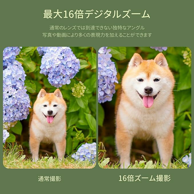 �ӥǥ������ 2.7K YouTube&vlog����� 48MP�ǥ����륫��� �����֥���� �������ץ����������⡼������� 16�ܥǥ����륺���� ����128GB��SD�����ɥ��ݡ��� 3.0 HD���å������꡼�� ͽ���Хåƥ꡼2��