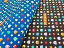 【送料無料】キャラクター 生地 カットクロス パックマン PAC-MAN 100cm x 約110cm 【オックス/コットン100％】 2022年春の入園用 入学用最新柄 布 生地 キャラクター生地 バンダイナムコ ぱっくまん