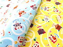 【送料無料】キャラクター 生地 カットクロス PUIPUI モルカー #3 50cm x 約110cm 【オックス/コットン100%】 ドライビングスクール バージョン2023年入園 入学向け最新柄 入園用 入学用 PUIPUIモルカー 布 生地 キャラクター生地