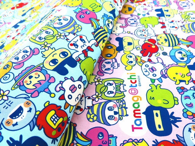 【送料無料】独占販売 NEW！キャラクター 生地 カットクロス たまごっち tamagotchi 1 ...