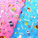 NEW! キャラクター 生地 アンパンマン #44 【オックス/コットン100%】 入園用 入学用の手作りグッズに。2026年春向け最新柄 布 生地 キャラクター生地 綿布 anpanman, fabric, cotton, あんぱんまん