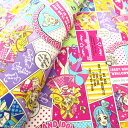NEW!キャラクター 生地 カットクロス キミとアイドル プリキュア ♪ #33 50cm x 約110cm 【オックス/コットン100%】 2025年入園用 入学用最新柄 布 生地 キャラクター生地 キミとアイドルプリキュア idol precure