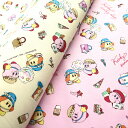 【送料無料】キャラクター 生地 カットクロス 星のカービィ #7 50cm x 約110cm 【オックス/コットン100%】 2025年入園用 入学用新柄 任天堂のSWITCH用ゲームキャラ。キャラクター生地 布 生地 かーびぃ