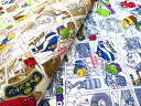 【送料無料】NEW!キャラクター 生地 カットクロス チャギントン #9 50cm x 約110cm 【オックス/コットン100%】 入園用 入学用の手作りグッズに。 2024年春向け最新柄 布 生地 キャラクター生地 Chuggington, character fabric