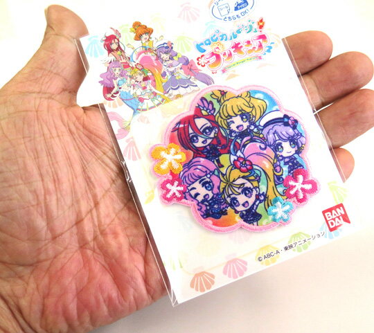 キャラクターワッペン トロピカルージュ プリキュア #31 2021年最新柄 アイロン接着 入園用 入学用の手作りグッズに。トロピカルージュプリキュア